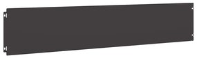 Orlas de relvado 30 pcs preto 20x103 cm aço laminado a frio