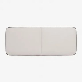 Cabeceira Em Bouclé De 180 Cm Romeo Caracóis Blanco & 160 Cm - Sklum