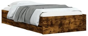 Estrutura de cama c/ gavetas derivados madeira carvalho fumado