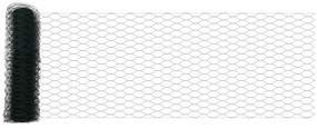 Cerca Hexagonal vidaXL Verde 0,6x10 m Aço