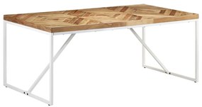 Mesa de jantar 180x90x76 cm madeira acácia maciça e mangueira