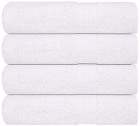 vidaXL Toalhas de banho FROGN 4 pcs 100x150 cm 360 g/m² branco