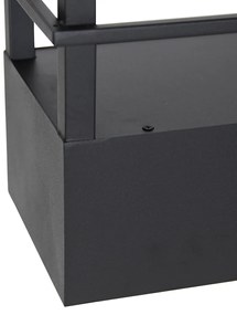 LED Candeeiro de suspensão inteligente preto com prateleira incl. 4 Wifi GU10 - Cage Rack Industrial