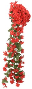 Grinaldas de flores artificiais 3 pcs 85 cm vermelho