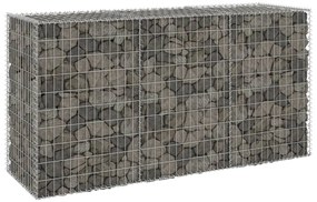 Muro gabião com tampas aço galvanizado 200x60x100 cm