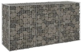 vidaXL Muro gabião com tampas aço galvanizado 200x60x100 cm