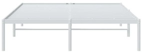 Estrutura de cama 160x200 cm metal branco