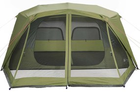 Tenda familiar 10 pessoas libertação rápida impermeável verde