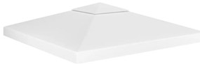 Cobertura de gazebo com 2 camadas 310 g/m² 3x3 m branco
