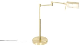 Candeeiro de mesa design dourado LED dimmer-touch - NOTIA Moderno