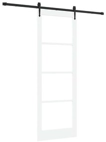 Porta Deslizante com Conjunto de Ferragens "ORKDAL" Branca 83x232 cm