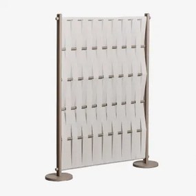 Tela De Jardim Em Alumínio E Corda Tunas Beige Creme & 105 X 150 Cm - Sklum
