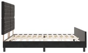 Cama vidaXL Preta 180x200 cm Veludo