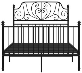 Estrutura de cama 120x200 cm metal preto