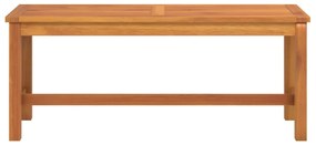 Banco de jardim 110x35x45 cm madeira de acácia maciça