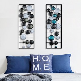 Acessório Decorativo de Parede Camber – Multicolor – 32x92x4 cm (2 Peç