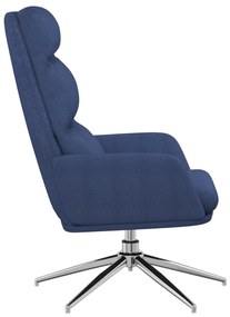 Cadeira de descanso tecido azul