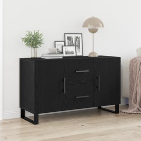 Sideboard vidaXL Preto Carvalho 100x36x60 cm Madeira de Engenharia