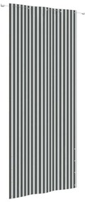 vidaXL Tela de varanda 100x240 cm tecido oxford antracite e branco