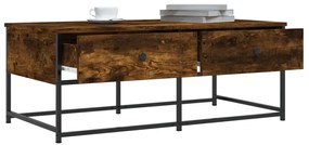 Mesa de centro 100x51x40 cm derivados madeira carvalho fumado