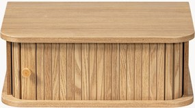 Mesa de cabeceira de parede em madeira Jena
