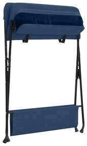 Mesa muda-fraldas ferro azul-marinho