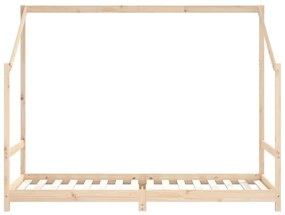Estrutura de cama infantil 80x200 cm madeira de pinho maciça
