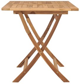 Mesa de jardim dobrável 120x70x75 cm madeira teca maciça