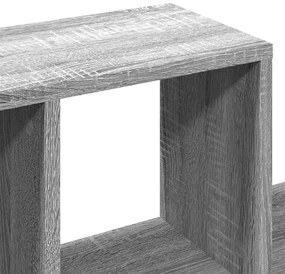 Estante parede 100x20x53 cm derivados madeira cinzento sonoma