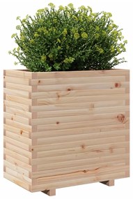 Vaso/floreira de jardim 70x40x72,5 cm madeira de pinho maciça