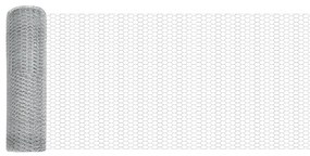 Cerca Hexagonal vidaXL 0.5x50 m Aço Galvanizado, Postes de Cerca vidaX