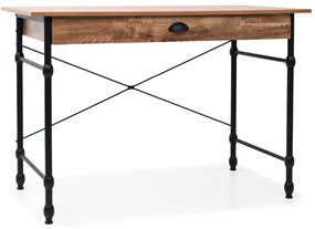 vidaXL Secretária com gaveta 110x55x75 cm cor carvalho