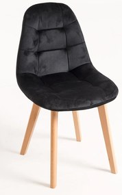 Pack 4 Cadeiras Kelen Veludo - Preto