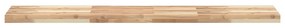 Prateleira flutuante 120x30x4 cm acácia maciça não tratada