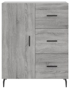 Armário alto 69,5x34x180 cm derivados de madeira sonoma cinza