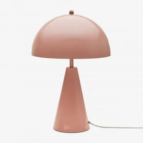 Luminária De Mesa De Metal Jaliya Rosa Quartzo - Sklum