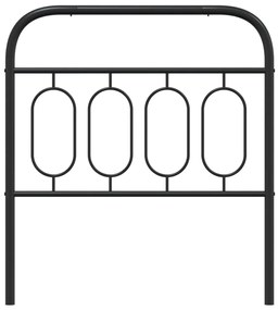 Cabeceira de cama 90 cm metal preto