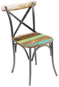Cadeiras de jantar 4 pcs madeira recuperada maciça