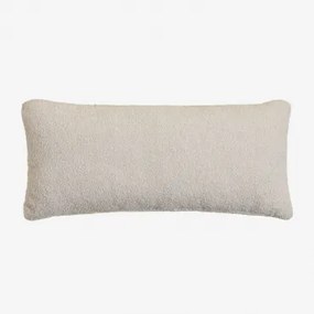 Almofada Retangular Shearling (70x30 Cm) Borjan Chenille Branco - Sklum