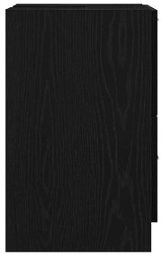Gabinete de Pia Preto 40x37x59 cm Madeira Engenheirada