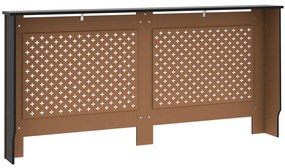Cobertura de radiador 172x19x81,5 cm MDF preto