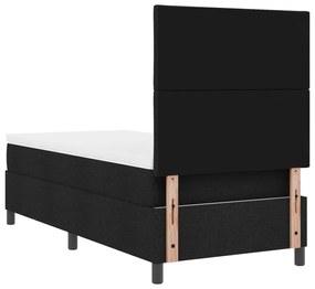 Cama Box com Colchão Preto 90x200 cm Tecido