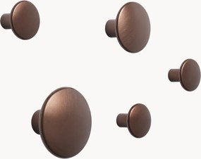Cabides de parede em alumínio Dots, conjunto de 5