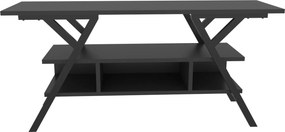 Móvel TV Minerva – Preto e Antracite – 120x35x55 cm