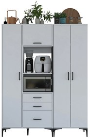 Armário Multiusos JE131 – Branco – 150 x 198,6 x 40 cm