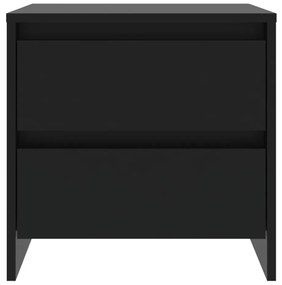 Mesas de cabeceira 2 pcs 45x34,5x44,5 cm aglomerado preto