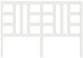 Cabeceira de cama 141x4x100 cm pinho maciço branco