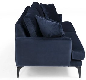 Sofá de 3 Lugares Papira – Azul Marinho – 205x90x88 cm