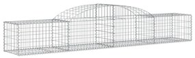 Cestos gabião arqueados 12pcs 300x50x40/60 cm ferro galvanizado