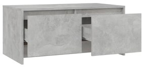 Mesa de centro 90x50x41,5 cm aglomerado cinzento cimento